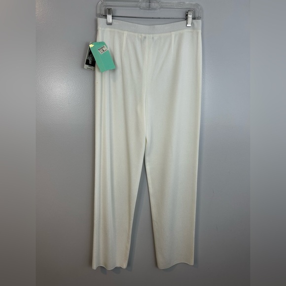 NWT Misook Classic White Pull On Wrinkle Free Acrylic Pants Size Small Petite - Picture 8 of 10